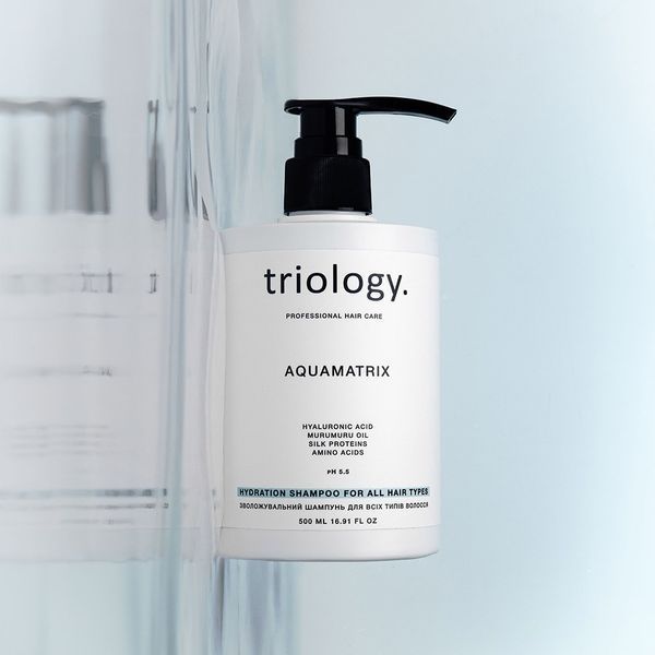 Зволожувальний шампунь для всіх типів волосся Aquamatrix Triology 500мл Зволожувальний шампунь для всіх типів волосся Aquamatrix Triology 500мл фото
