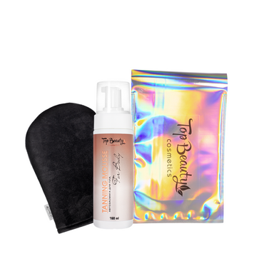 Мус-автозасмага для тіла + рукавичка Top Beauty Tanning Mousse 160 мл Мус-автозасмага для тіла + рукавичка Top Beauty Tanning Mousse 160 мл фото