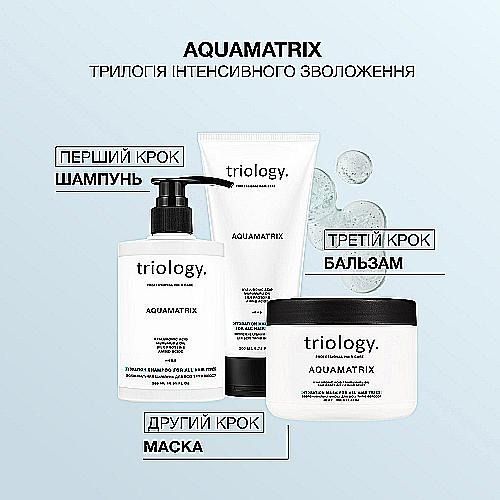 Зволожувальний бальзам для всіх типів волосся Aquamatrix Triology 200мл Зволожувальний бальзам для всіх типів волосся Aquamatrix Triology 200мл фото
