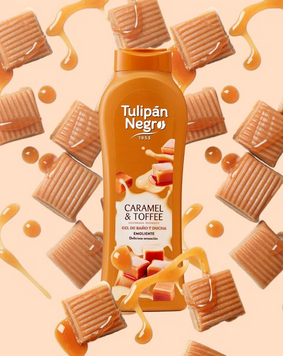 Гель для душу "Карамельний крем Ірис" Tulipan Negro 650мл Гель для душу "Молочне бізе" Tulipan Negro 650мл фото