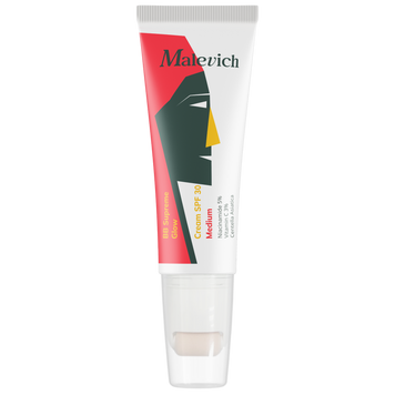 Сяючий ВВ крем SPF 30 Темний бежевий Malevich Сяючий ВВ крем SPF 30 Темний бежевий Malevich фото
