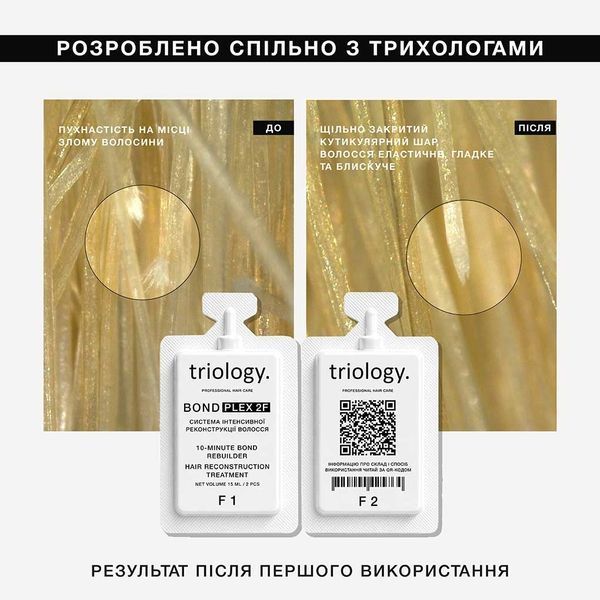 Холодне відновлення. Система інтенсивної реконструкції волосся BONDPLEX 2F triology. 1 пара Холодне відновлення. Система інтенсивної реконструкції волосся BONDPLEX 2F triology. 1 пара фото