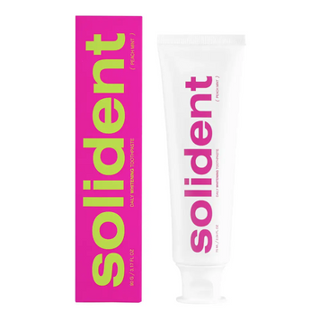 Щоденна відбілювальна зубна паста Solident Peach mint / персик-м'ята, 90 g Щоденна відбілювальна зубна паста Solident Peach mint / персик-м'ята, 90 g фото