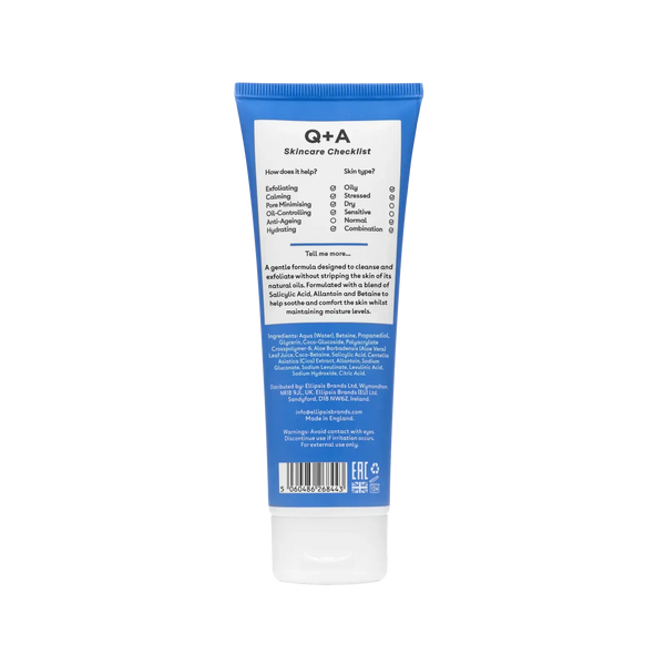 Очищувальний засіб для обличчя з саліциловою кислотою Q+A Salicylic Acid Cleanser 125ml Очищувальний засіб для обличчя з саліциловою кислотою Q+A Salicylic Acid Cleanser 125ml фото